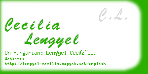 cecilia lengyel business card